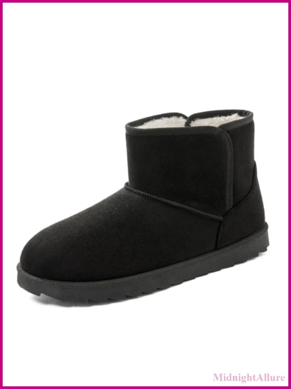 Women's Ankle Snow Boots Faux Fur Lined Memory Foam Winter Booties